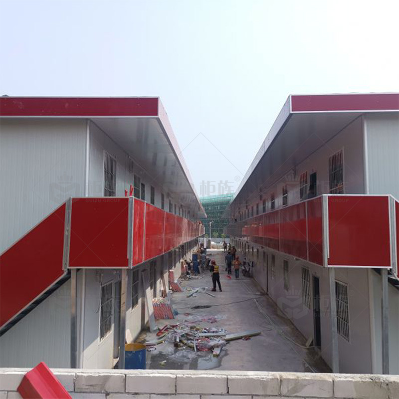 prefabricated T style worker house supplier