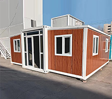 The expandable container house has high practicality and economy