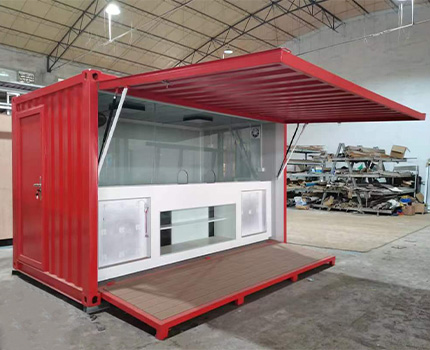 Red Custom Container Small Shop