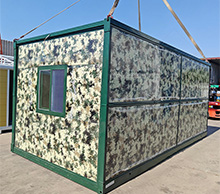 Folding container camp accommodation