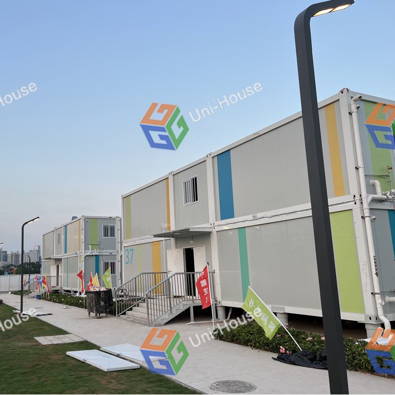 container office flat pack container house as dormitory