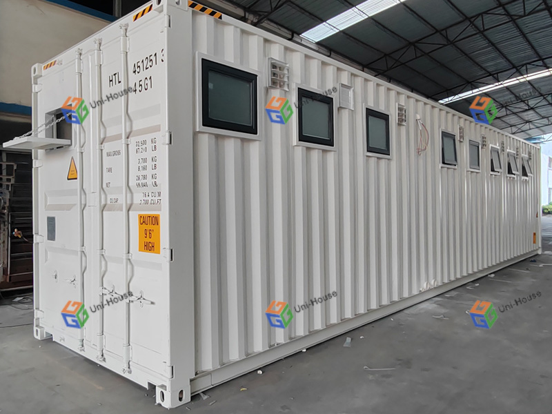 Shipping boxes converted into toilets in Hawaii