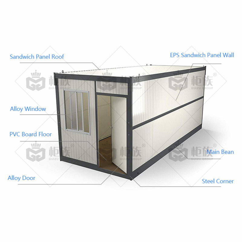 Assemble 5 Minutes To Foldable Container House For Sale