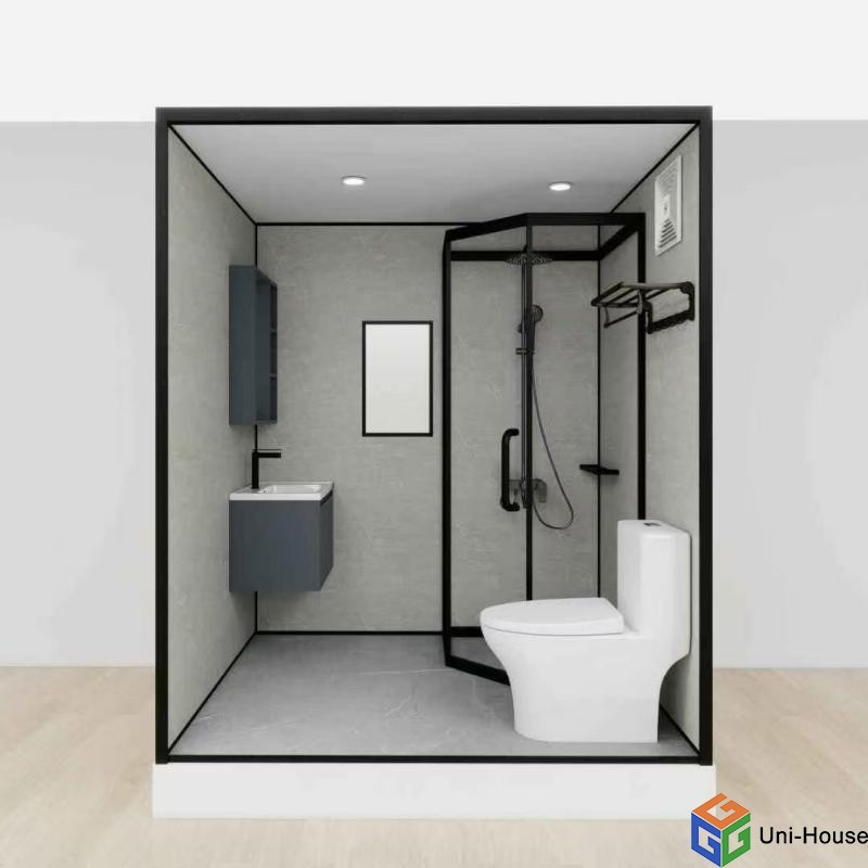 Detachable Container Bathroom with Dry/Wet Separation