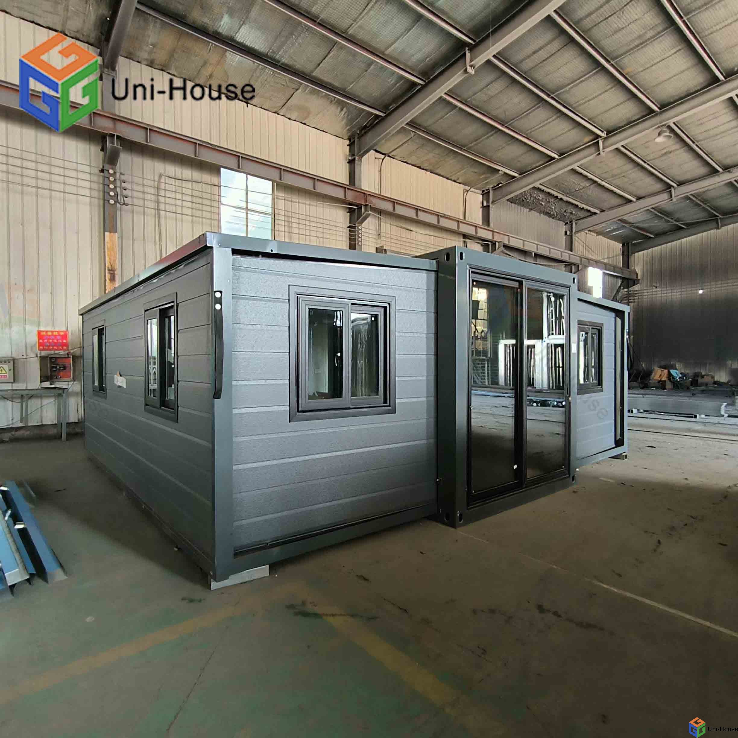 Portable  prefab  Steel Structure  foldable expandable container house