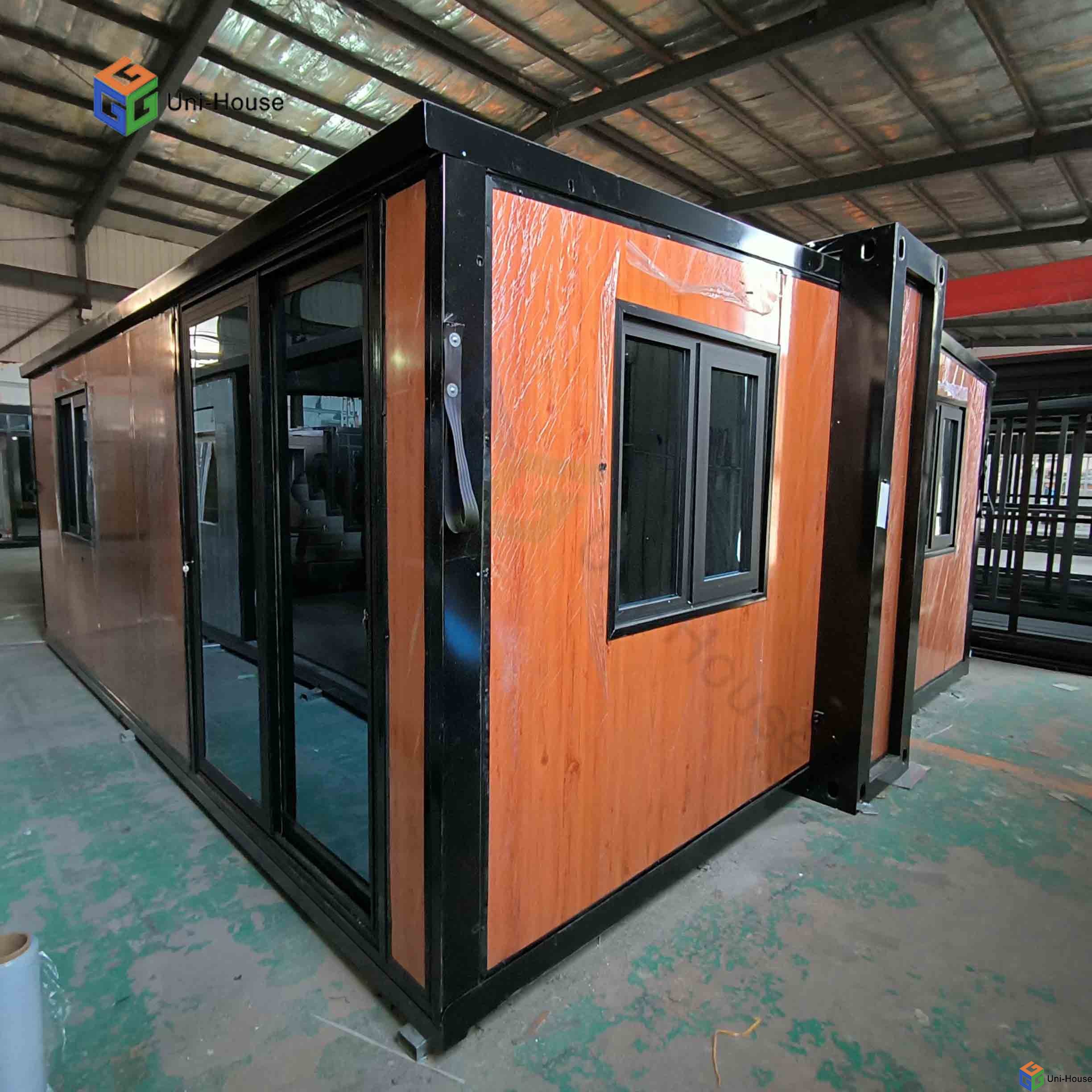 Modular Prefab  Double Wing folding expandable container house