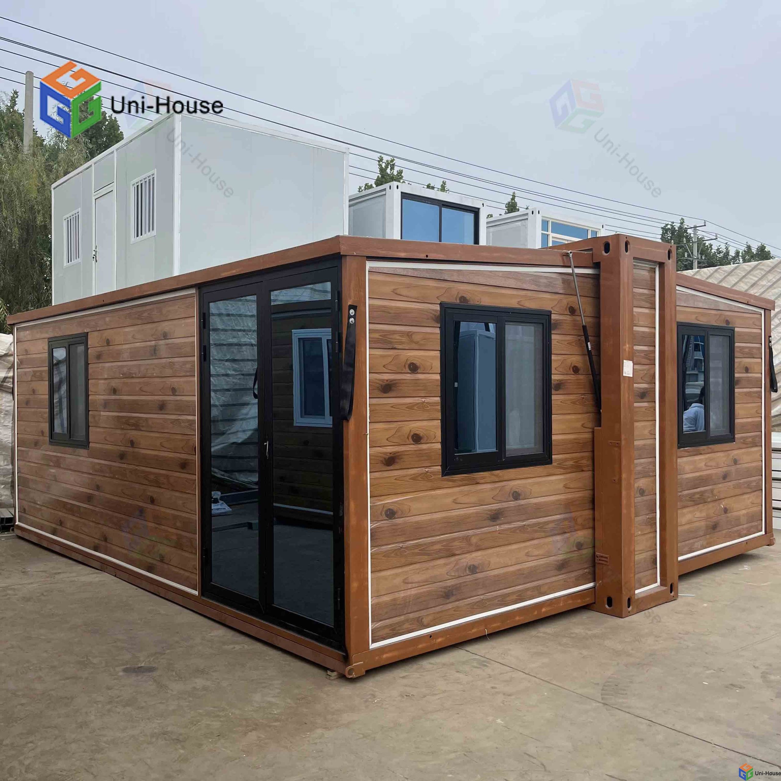 Luxury villas prefab Portable Double Expandable Container house
