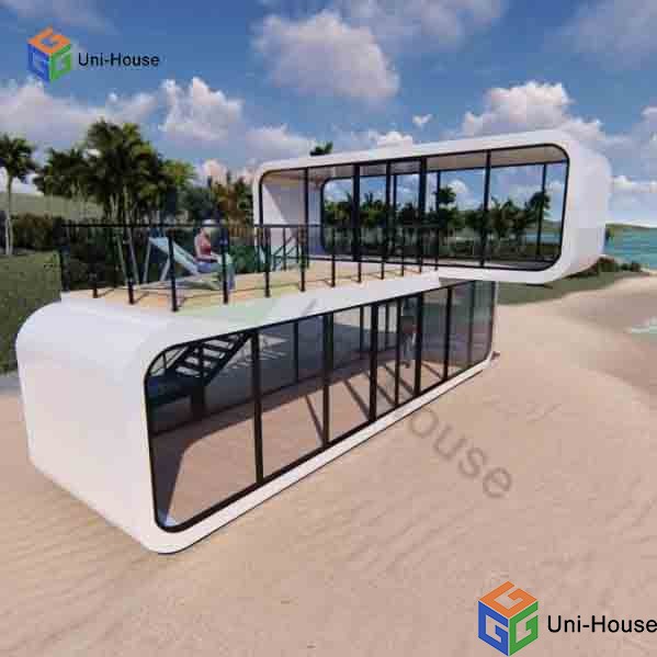 Tiny Apple Cabin  Hotel Mobile Prefabricated Home